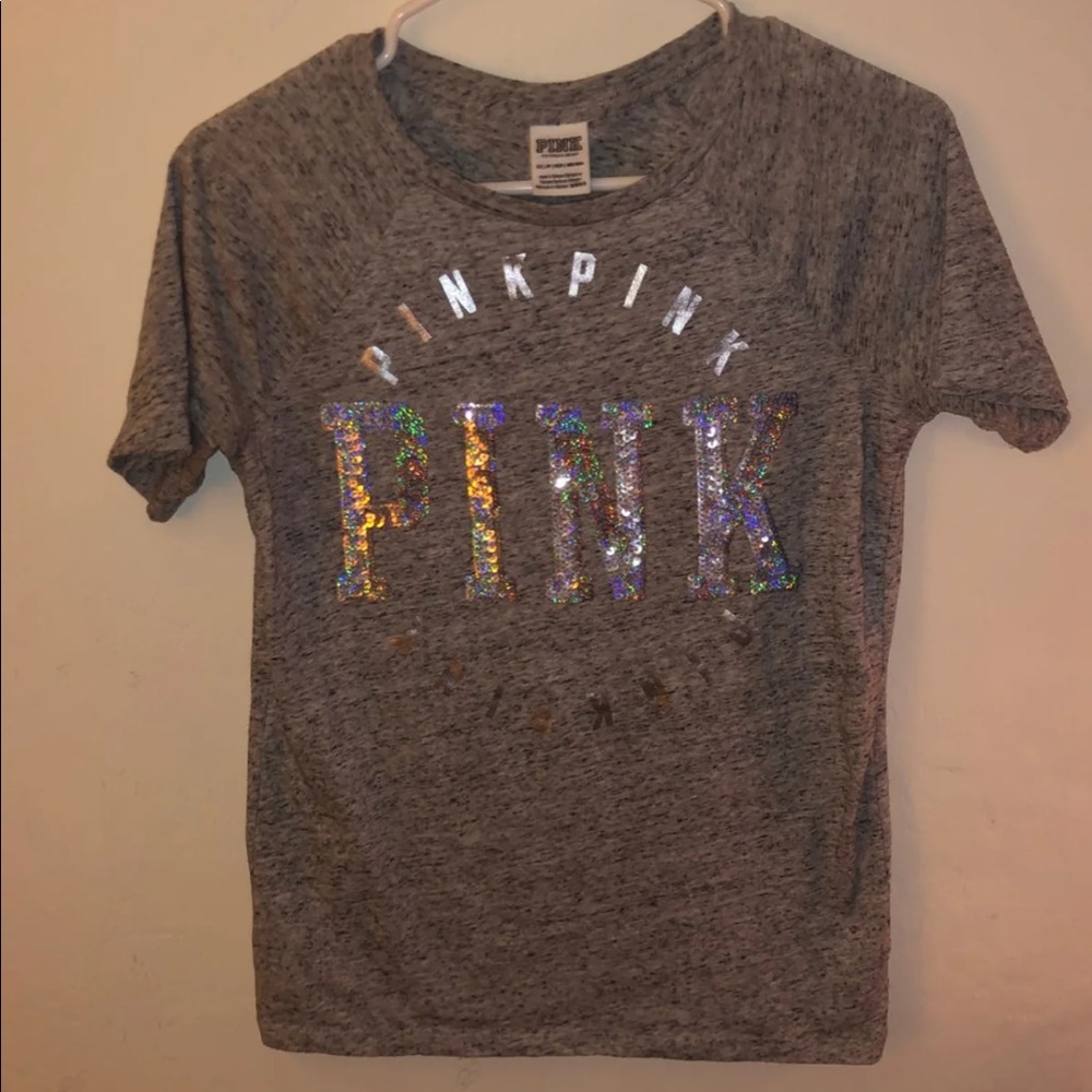 Pink Victoria’s Secret T-shirt Bling